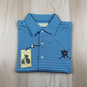 Donald Ross Mens Sea Foam Blue California Golf Club Sport Fit Polo Shirt Size M